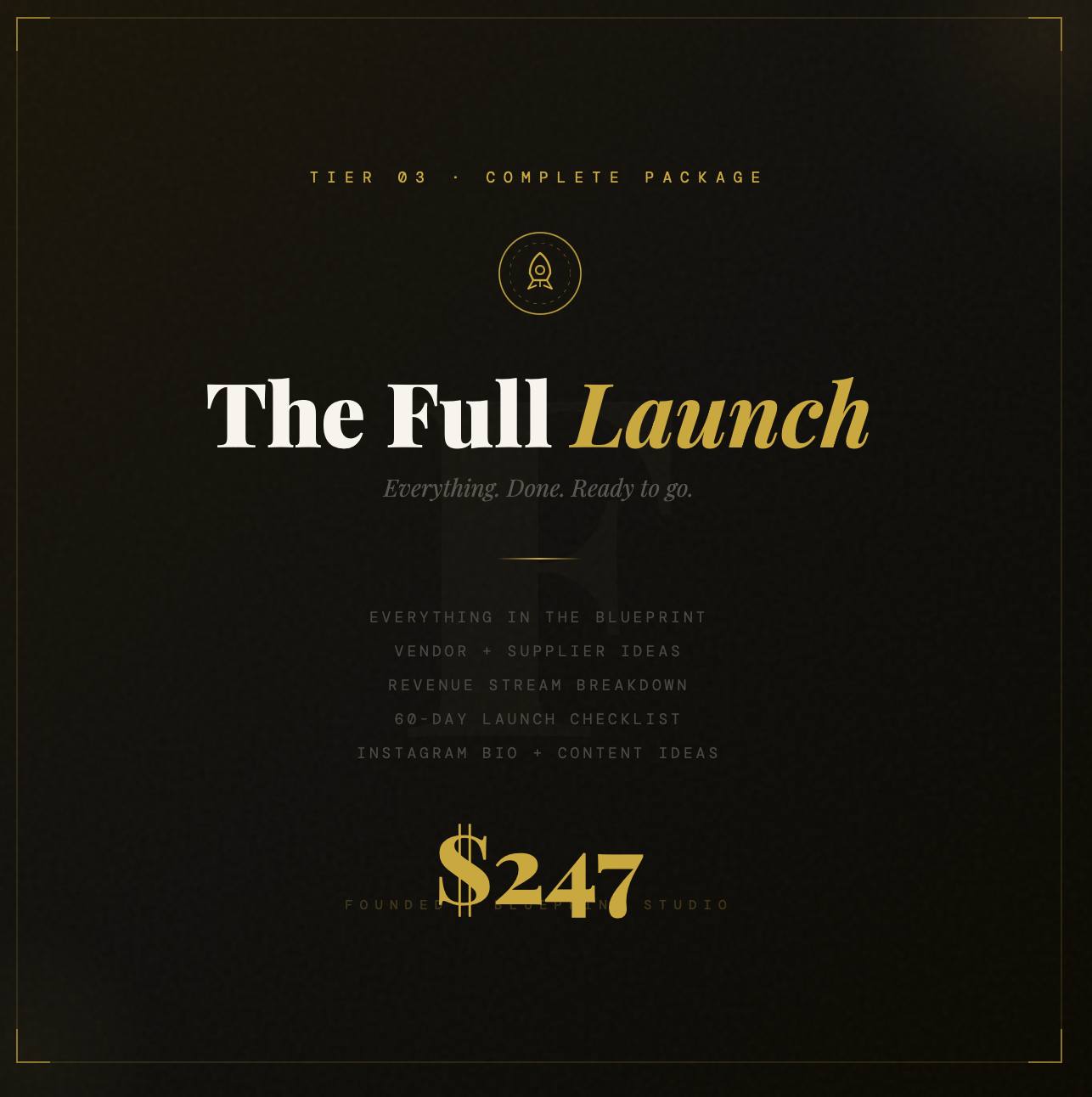 The Full Launch